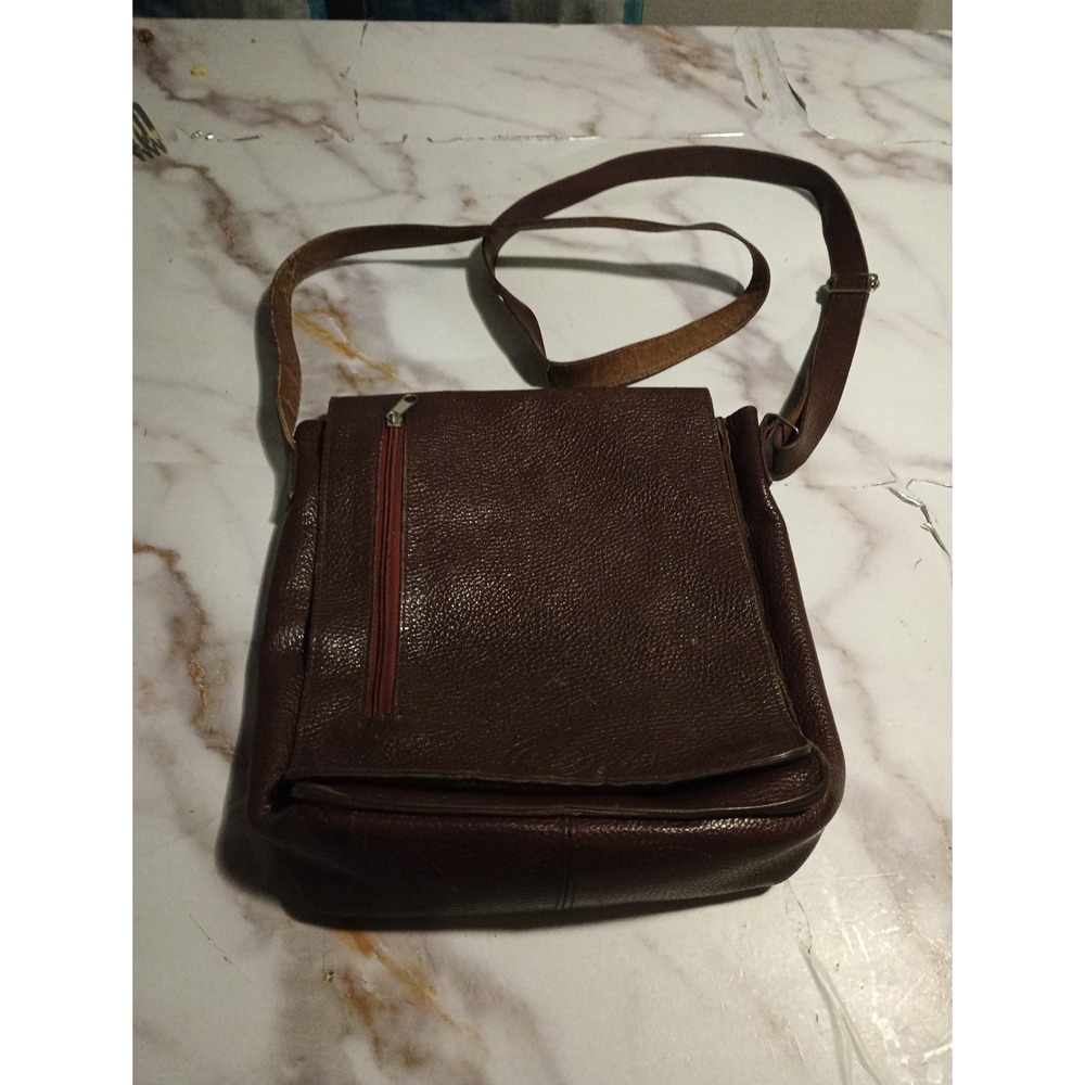 Vintage Leather‎ CUELLAR Art In Leather Mexican Brand Crossbody Bag Purse Boho